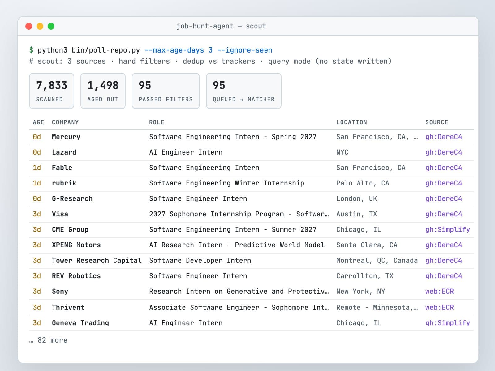 Job Hunt Agent screenshot